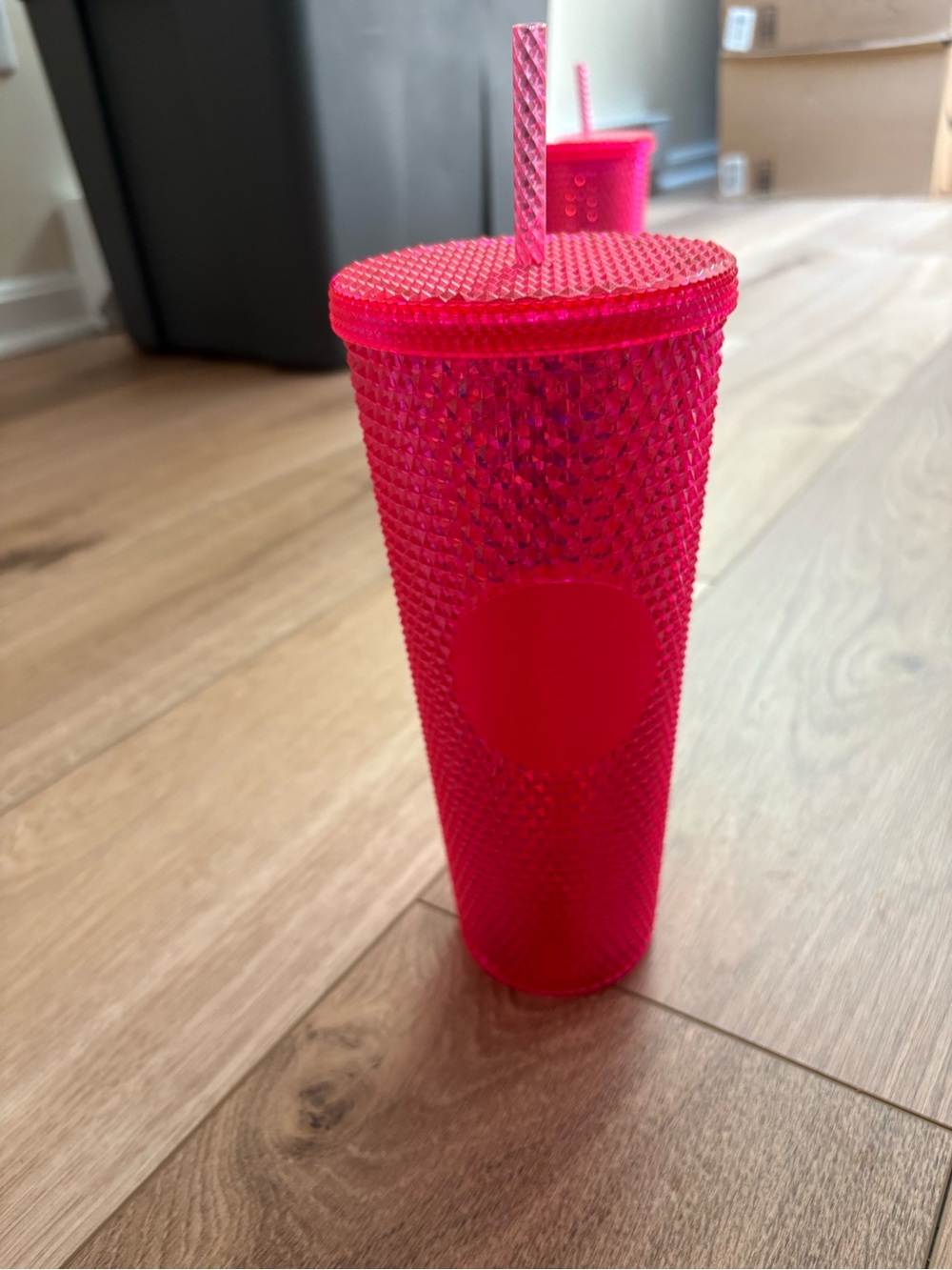Starbucks 2019 Viral Hot Pink Holiday Studded Tumbler